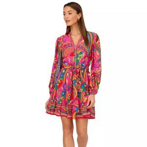Adrianna by Adrianna Papell Women's Printed Shirtdress